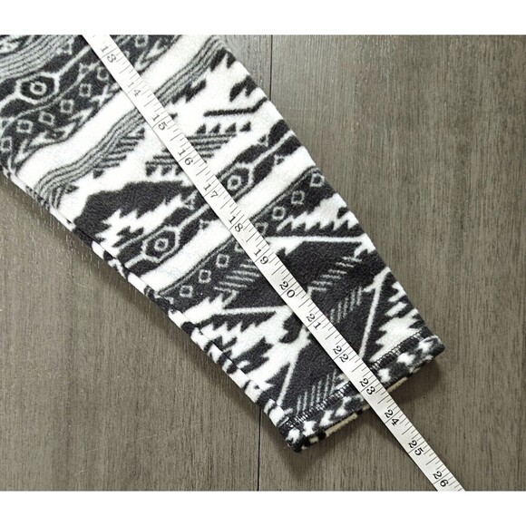 Eddie Bauer Aztec Pullover Women L Black WHITE Quarter Zip Southwest Sweatshirt - Picture 7 of 11